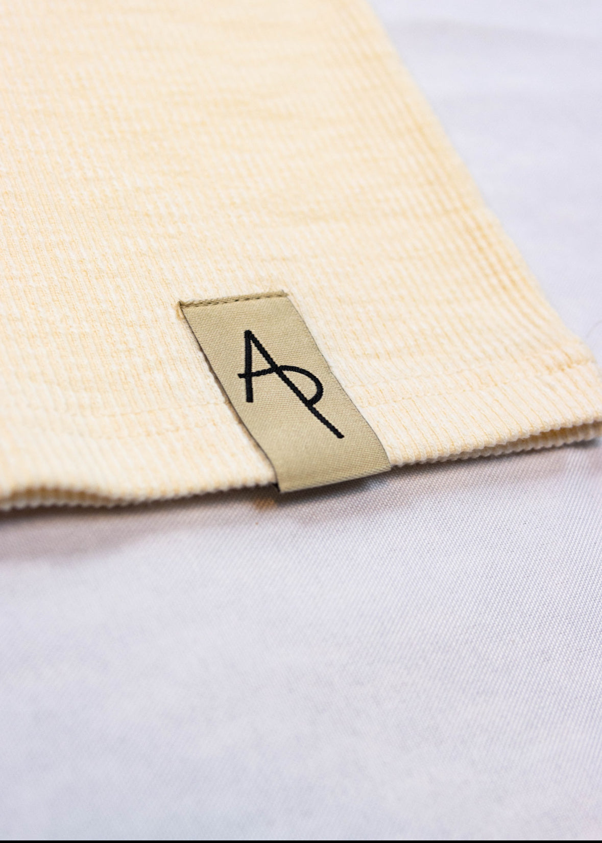 Ivory Ribbed Tee